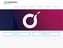 Tablet Screenshot of cornwallchurch.com